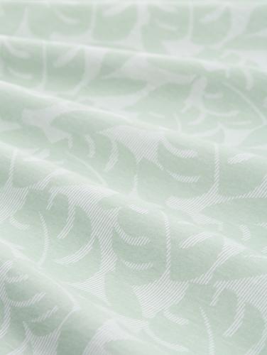 T-Shirt mit Allover-Print L Regular Fit - Green Tropical Leaf Print