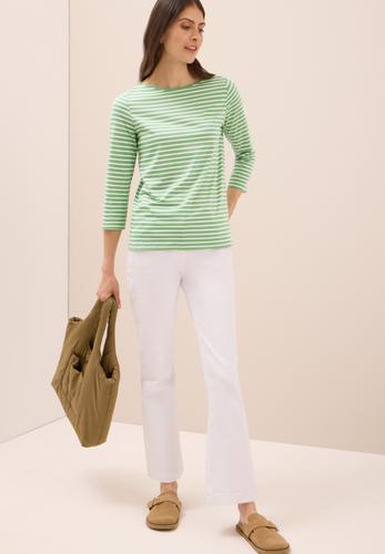 Gestreiftes Shirt M - Fennel Green