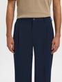 SLH220-LOOSE FINN FLEX PANTS NOOS L Locker geschnitten - Navy Blazer