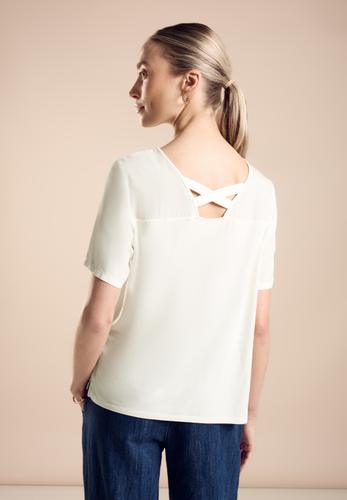 Materialmix T-Shirt 42 - Off White