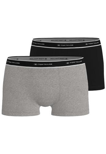 TOM TAILOR Herren Hip Pants 2er Pack S - Darkgrey Melange