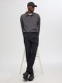 SLH190-REG TAPERED LEROY PLEAT PANT NOOS Schwarz M