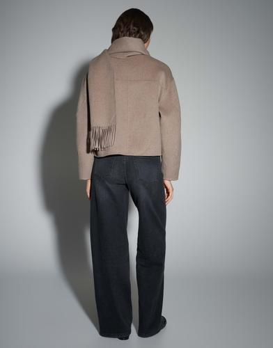 Wolljacke "Henrica" - Braun / 42