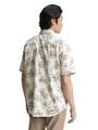 Regular Fit Kurzarmhemd mit Palmen-Print XXL Regular Fit - Off White Stripe Palm Design