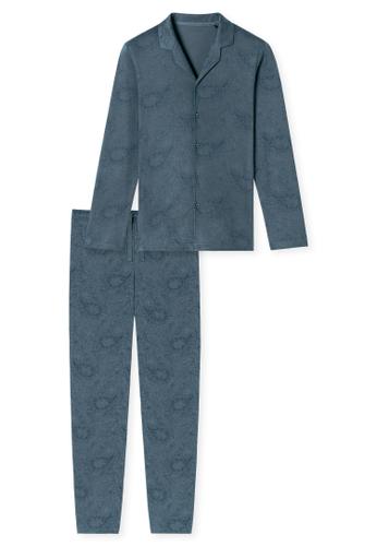 Pyjama lang 54 - Jeansblau