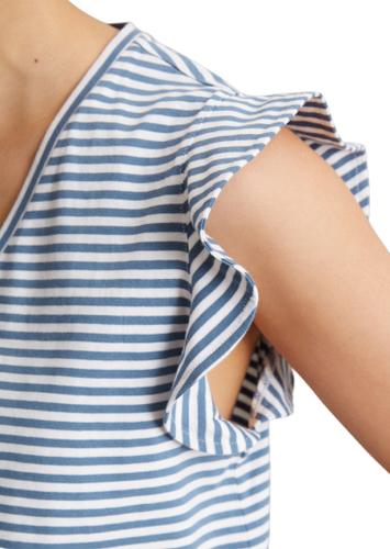 Volant-T-Shirt regular XS Regular Fit - Medium Blue_multi_01