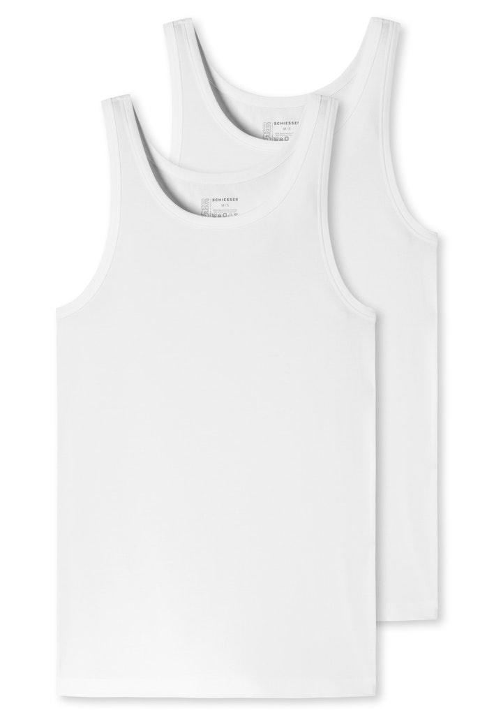 2PACK Unterhemd Weiß 5