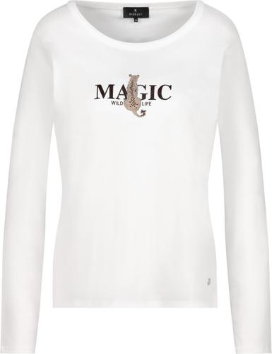 Langarmshirt mit Leopardenmuster 36 - Off-white