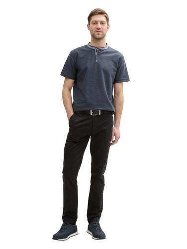 Poloshirt mit Stehkragen XL Regular Fit - Blueish Grey