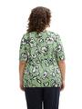 Plus Size - T-Shirt in Knitter-Optik 46 Regular Fit - Fresh Spring Floral Design