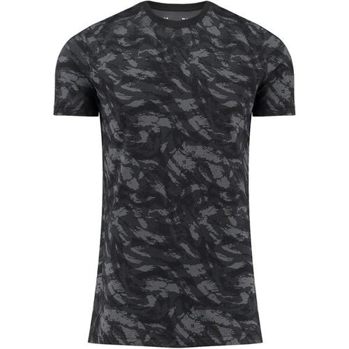 UNDER ARMOUR Herren Trainingsshirt "AOP Sportstyle s/s" Kurzarm M in Grau