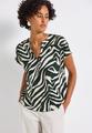 Bluse mit Zebra-Muster 36 - Pine Grove Green