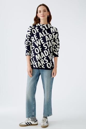 Pullover Viskosemischung Blau 46