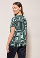 Print-Shirt mit Knopfdetail M - Slate Khaki