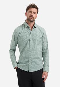Shirt Stretch Allover Printed M Regular Fit - Seablue