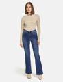 Bootcut Jeans 38 Figurbetont - Dark Blue Denim