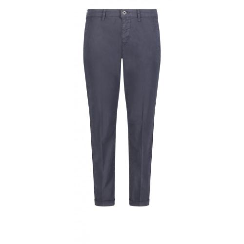 MAC JEANS - CHINO turn up, Authentic stretch gabardi blau 42/OL