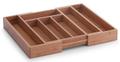 Besteckkasten Bamboo ausziehbar 5 - Fächer 28,5-40x33x5cm natur