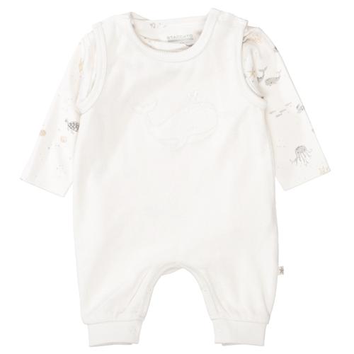 Strampler+Shirt 56 - Cream