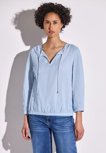 Gestreifte Bluse Blau 38