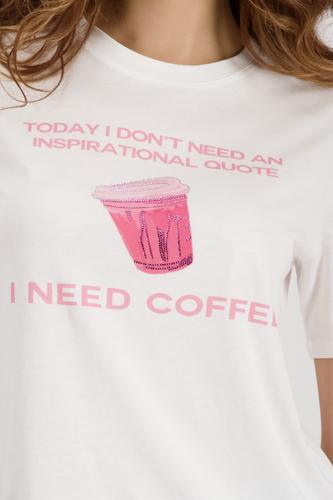 T-Shirt mit Print 46 - Off-white
