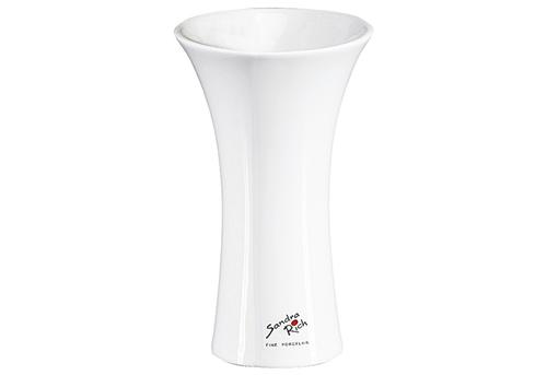 Vase Tulip Porzellan 17cm Ø10,5cm weiß