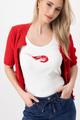 Top mit Shrimp-Print 36 - Cream