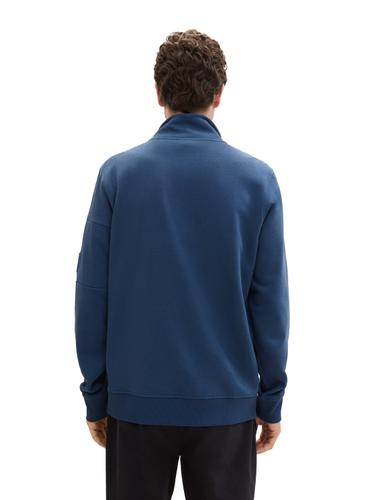Sweatjacke mit Stehkragen XXXL Regular Fit - Nighttime Blue