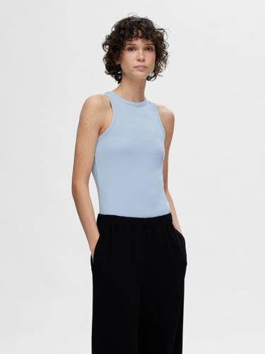 SLFANNA O-NECK TANK TOP NOOS XXL Slim Fit - Cashmere Blue