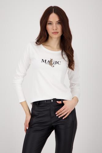 Langarmshirt mit Leopardenmuster 36 - Off-white
