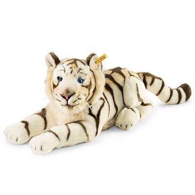 Steiff - Kuscheltiere - Wildtiere - Bharat, der weiße Tiger, gestreift, 43cm