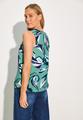 Gemusterte Bluse M - Adriatic Green