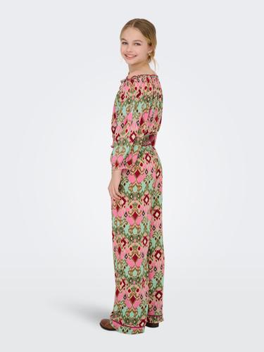 KOGGLOW LIFE OFF SHOULDER TOP AOP WVN 140 Normal geschnitten - Tofu