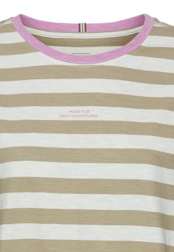 T-Shirt aus Organic Cotton S Regular Fit - Straw Stripes