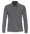 Polo-Shirt Langarm gestreift 3XL - Blau