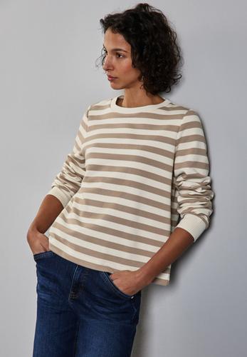 Gestreifter Sweater Beige 44