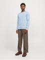 JJEHILL KNIT CREW NECK NOOS S Structure Fit - Cashmere Blue