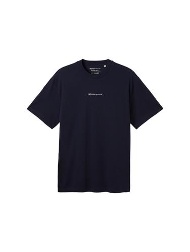 T-Shirt mit Bio-Baumwolle XXL Relaxed Fit - Navy