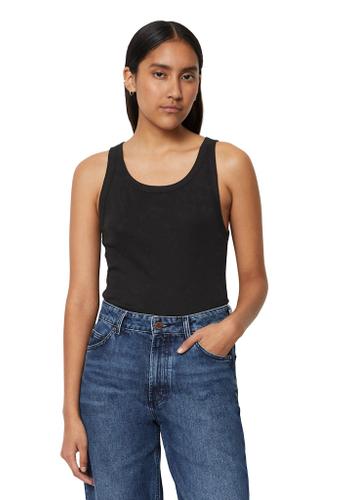 Ripp-Tanktop slim XS Straight - Black