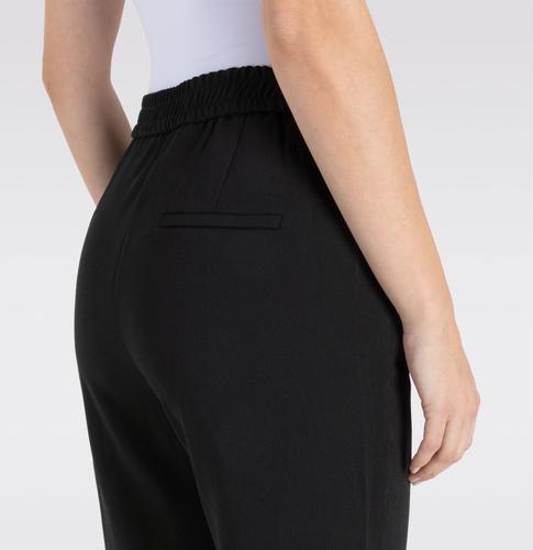 MAC JEANS - CHIARA, Floating crepe Schwarz 34/32