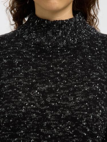 SLFARIA LS KNIT HIGH NECK M Normal geschnitten - Black