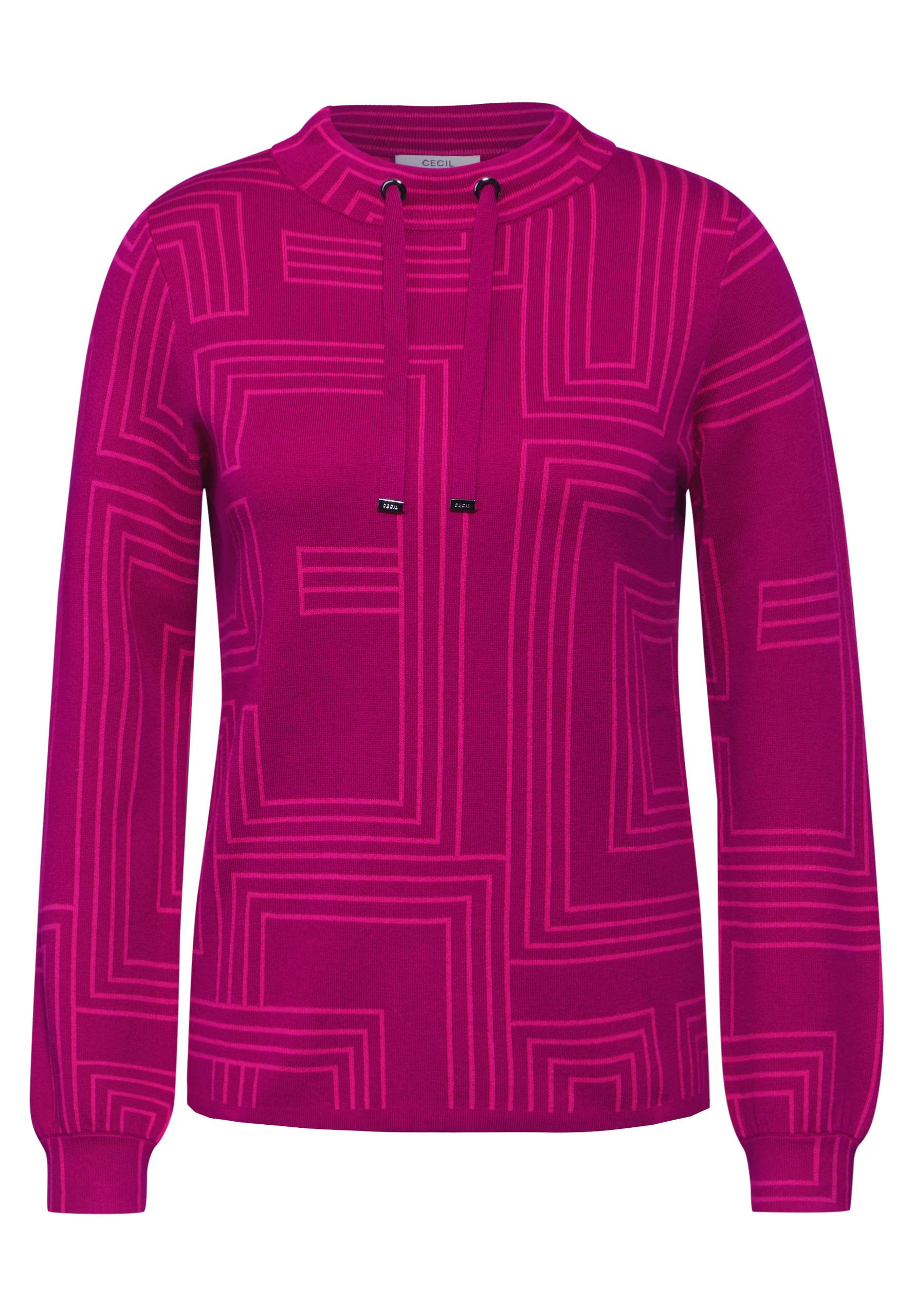 Pullover mit Turtleneck XXL - Jewel Pink