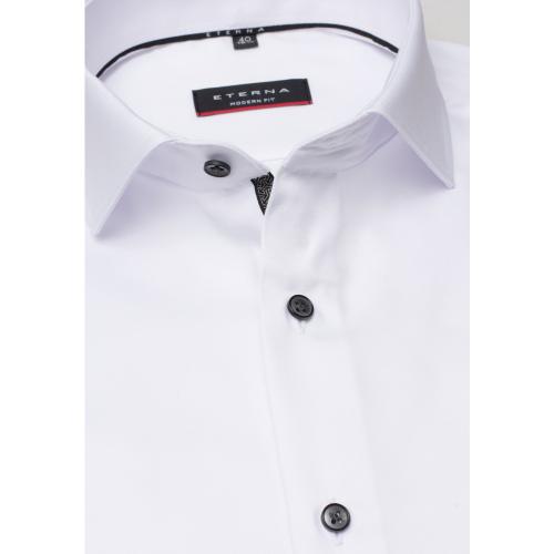 Cover Shirt Twill Langarm 42/Langarm - 65cm MODERN FIT - Weiß