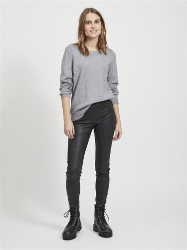 VIRIL O-NECK L/S KNIT TOP - NOOS