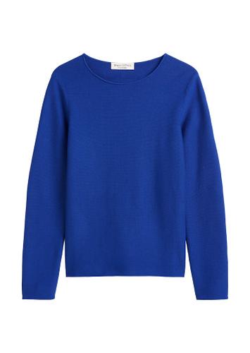 Strickpullover slim Blau XS