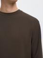 SLHEMANUEL SOFT CREW NECK SWEAT NOOS L Normal geschnitten - Demitasse