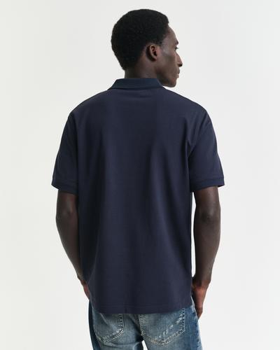 Kontrast Piqué Poloshirt XL - Evening Blue