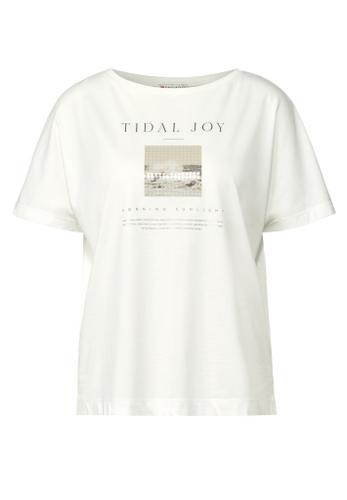 T-Shirt mit Fotoprint Weiß 36