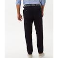 Style Jim-s 29U Flatfronthose, Herrenhose, Leicht geschwungene französischen Vorderhosentaschen, Leistengesäßtaschen, Tresortasche in rechter Seitentasche, Zusätzliche Coinpocket, Hochwertiger Reißverschluss, Ergonomische Passform, Regular Fit, Gerader Beinverlauf, Perfect Cut (niedrige Leibhöhe) - Perma Blue