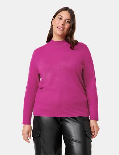 Feinstrick Pullover mit Turtleneck 54 Figurumspielend - Amazing Pink